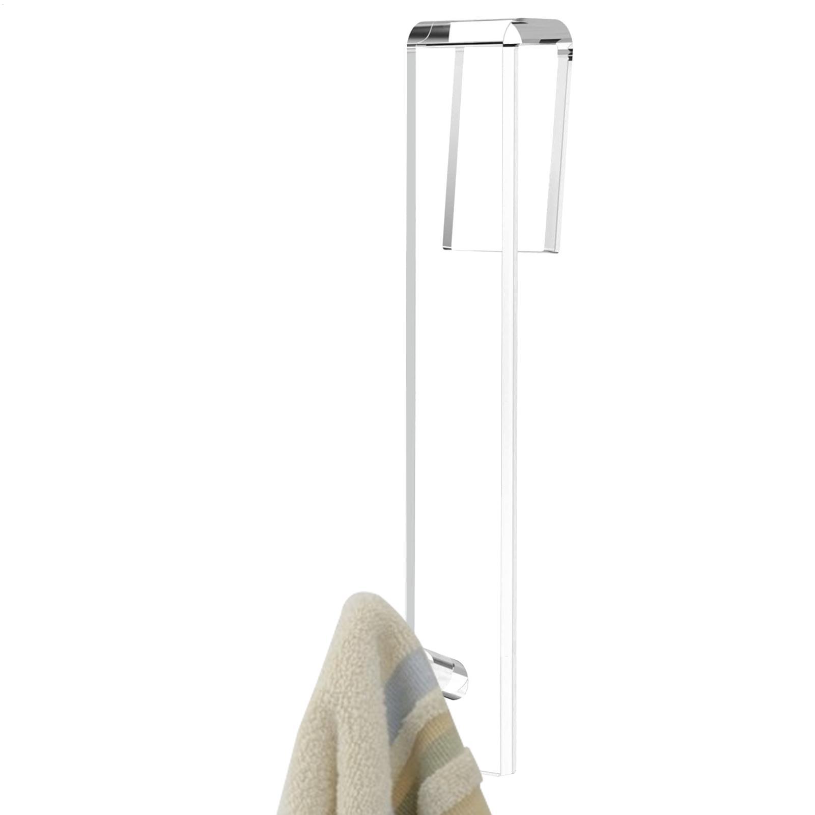Home Bathroom Towels - Shower Door Hooks Acrylic Coat Rack