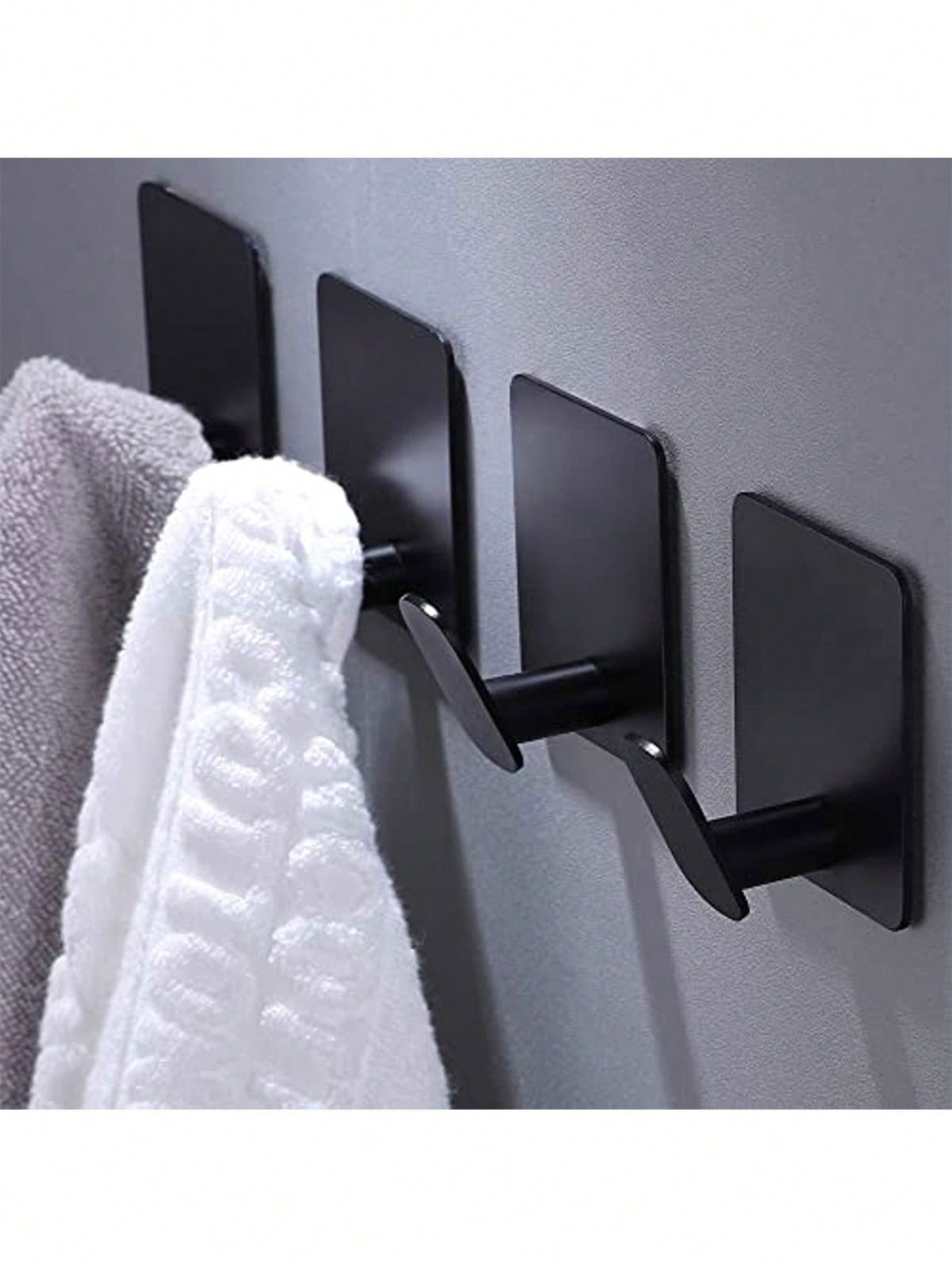 Home Bathroom Towels - 2pcs Adhesive Towel Hooks/Bathroom Wall Hooks
