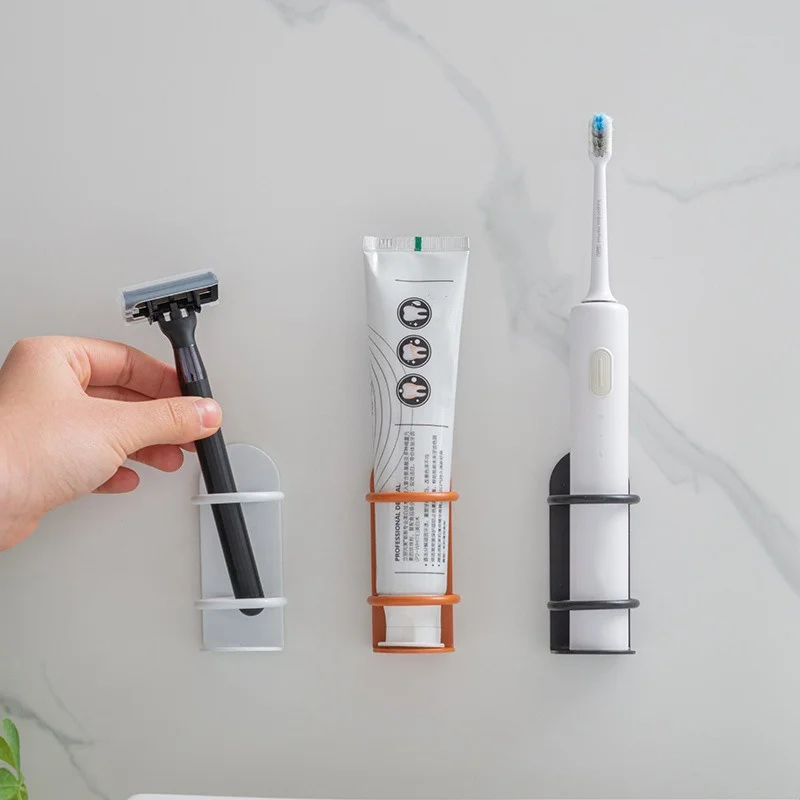 Toothbrush Holder Set - Adhesive Wall Mounted Electric Toothbrush Holder