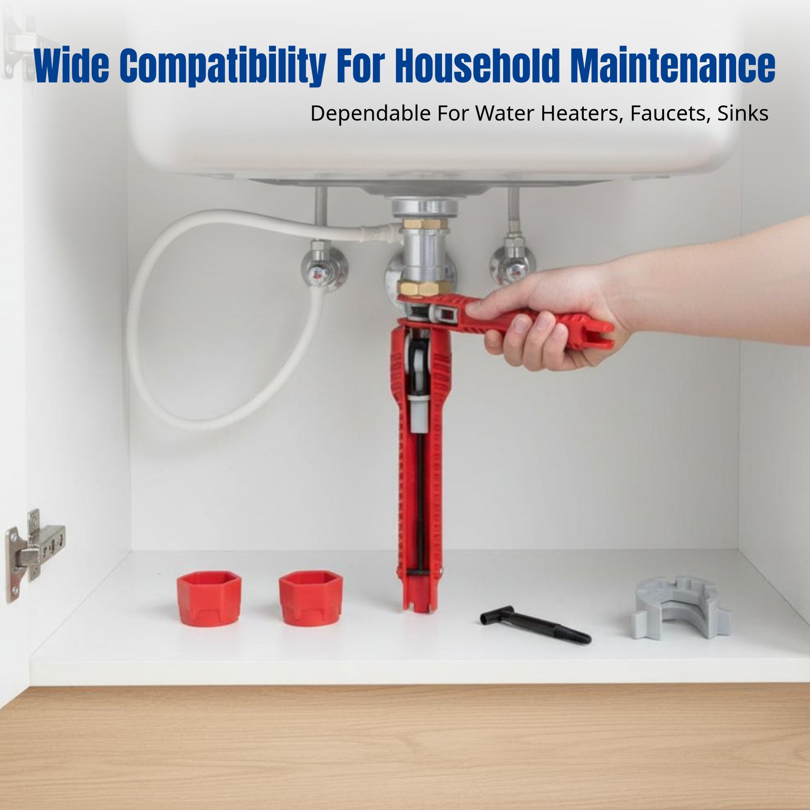 Home Bathroom Repair - Plumbing Sink Wrench, Multifunctional Plastic Tool,