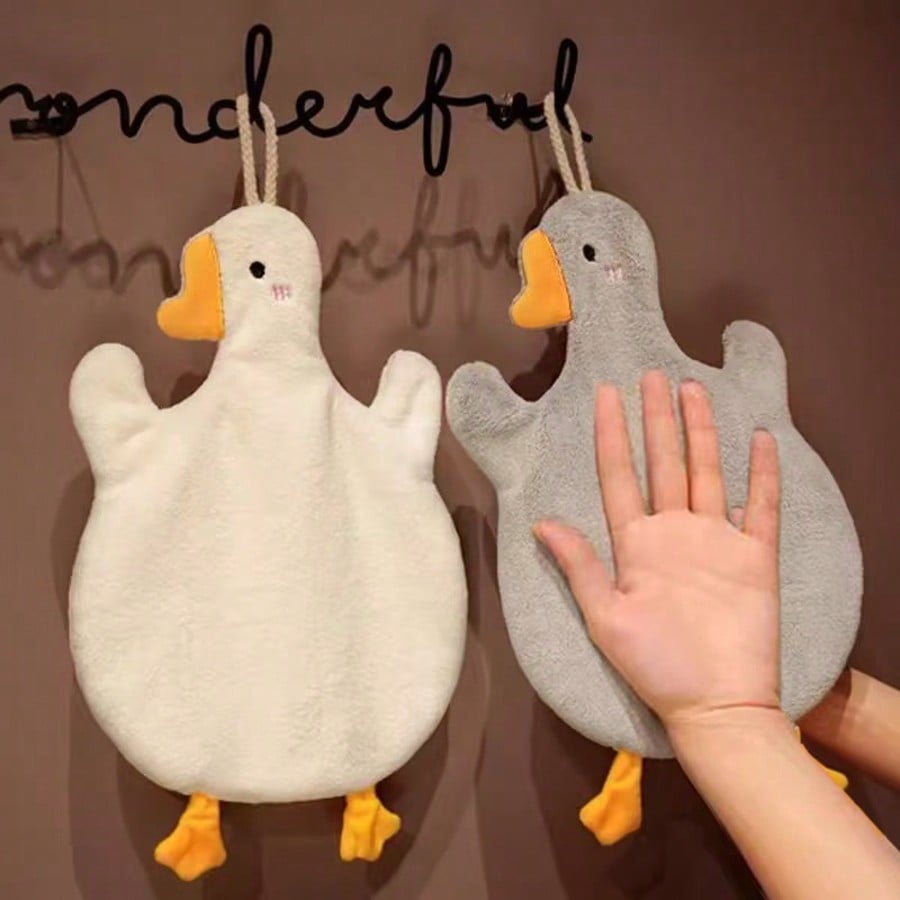 Home Bathroom Towels - 1 adorable double-layer coral fleece towel