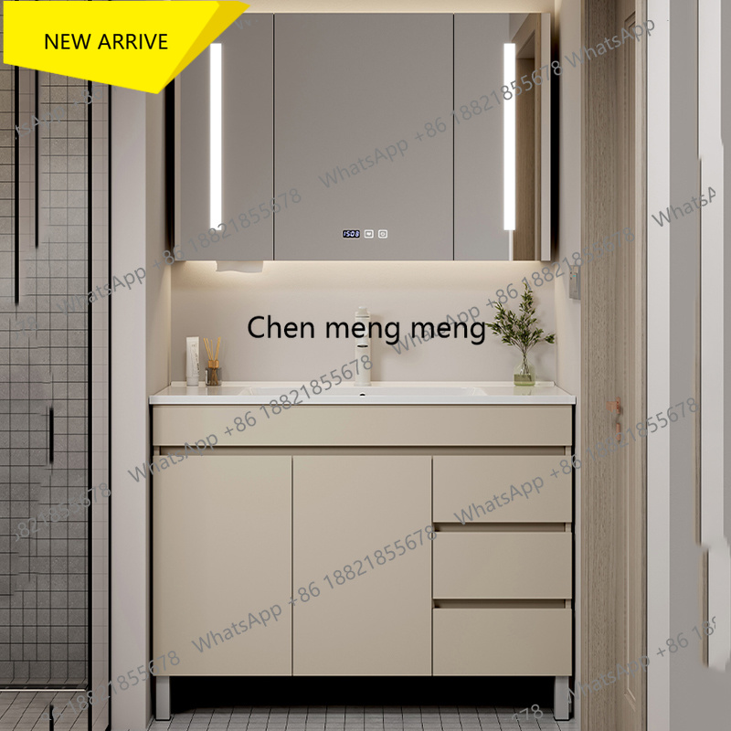 Home Bathroom Vanity Combo - G153 Waterproof Wooden Bathroom Cabinet Floor
