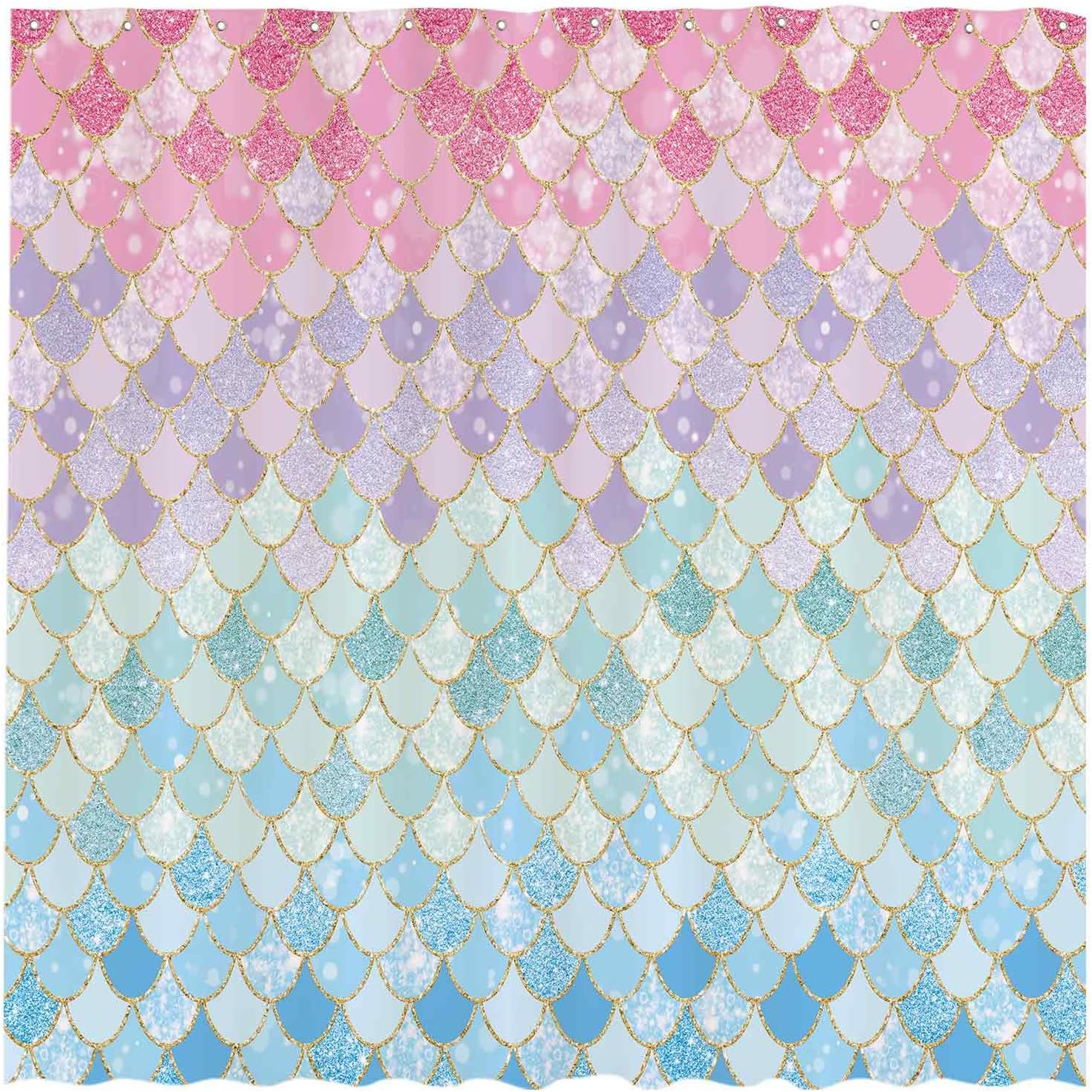 Mermaid Scales Shower Curtain  - Home Bathroom Scales incelemesi ve fiyatı