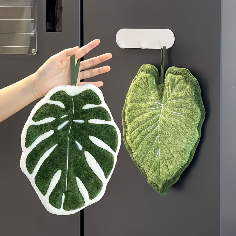 Leaf Design Hand Towel Absorbe - Home Bathroom Towels incelemesi ve fiyatı