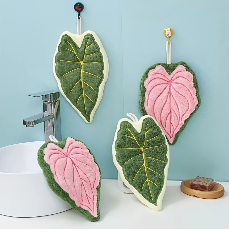 Luxury Leaf Shaped Hand Towel, - Home Bathroom Towels incelemesi ve fiyatı