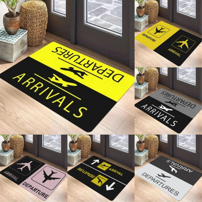 Aviation Theme Carpet Mat - Ai - Home Bathroom Door Signs incelemesi ve fiyatı