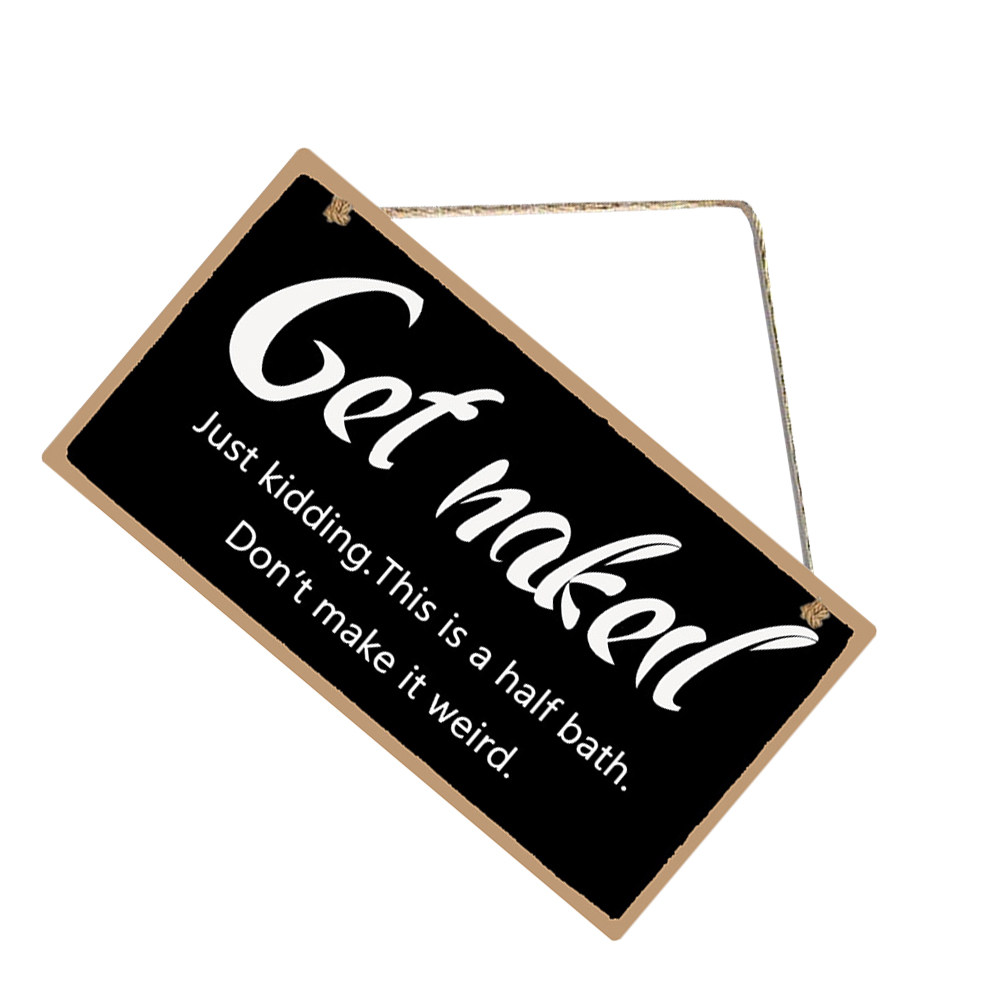 1Pcs Wooden Bathroom Wall Sign - Home Bathroom Door Signs incelemesi ve fiyatı