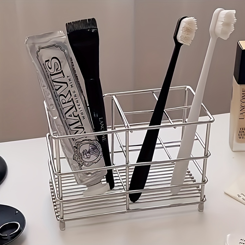 5-Slot Stainless Steel Toothbr - Toothbrush Holder Set incelemesi ve fiyatı