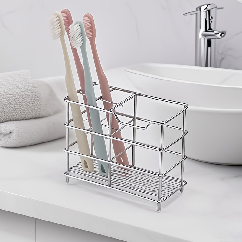 5-Slot Stainless Steel Toothbr - Toothbrush Holder Set incelemesi ve fiyatı
