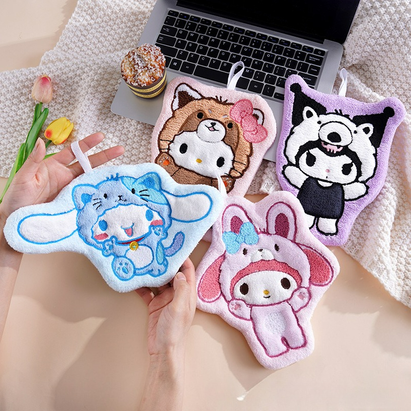 1/4 Pcs Soft Thick Sanrio Kuro - Home Bathroom Towels incelemesi ve fiyatı