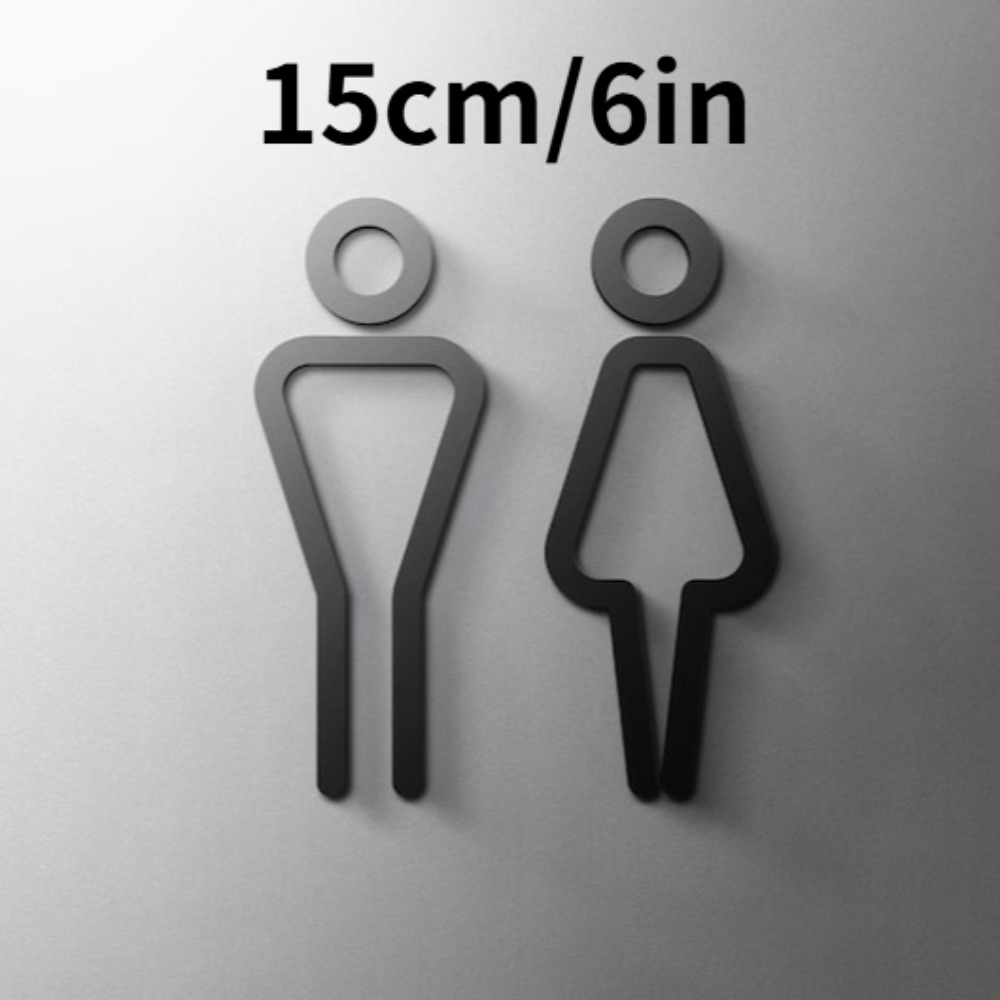 3D Acrylic Bathroom Sign Self- - Home Bathroom Door Signs incelemesi ve fiyatı