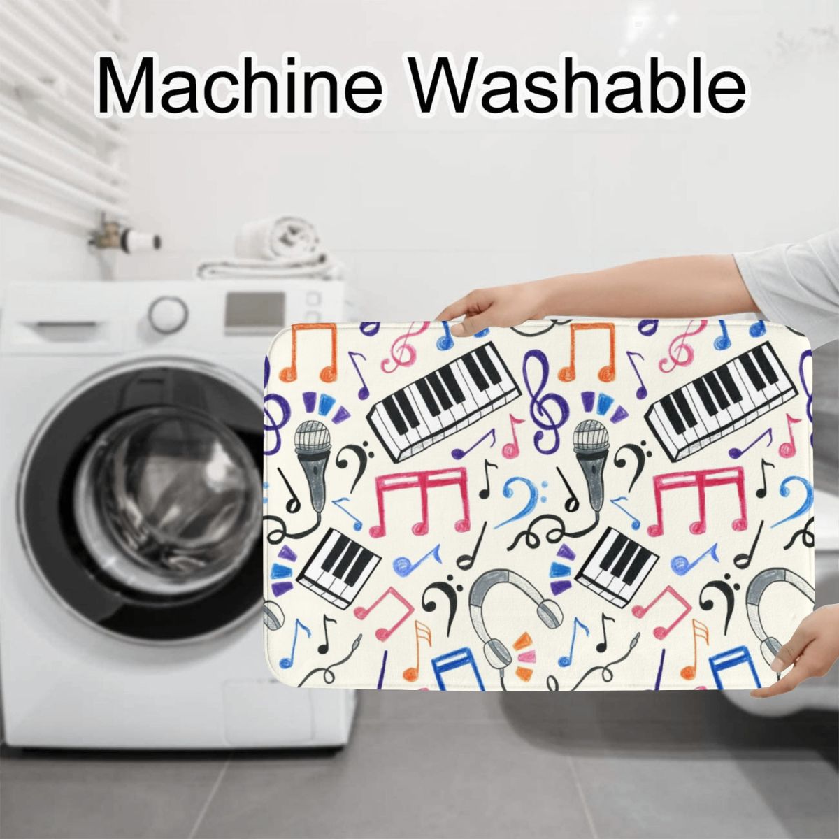 Good Beats - Music Notes & Sym - Home Goods Bathroom Sets incelemesi ve fiyatı