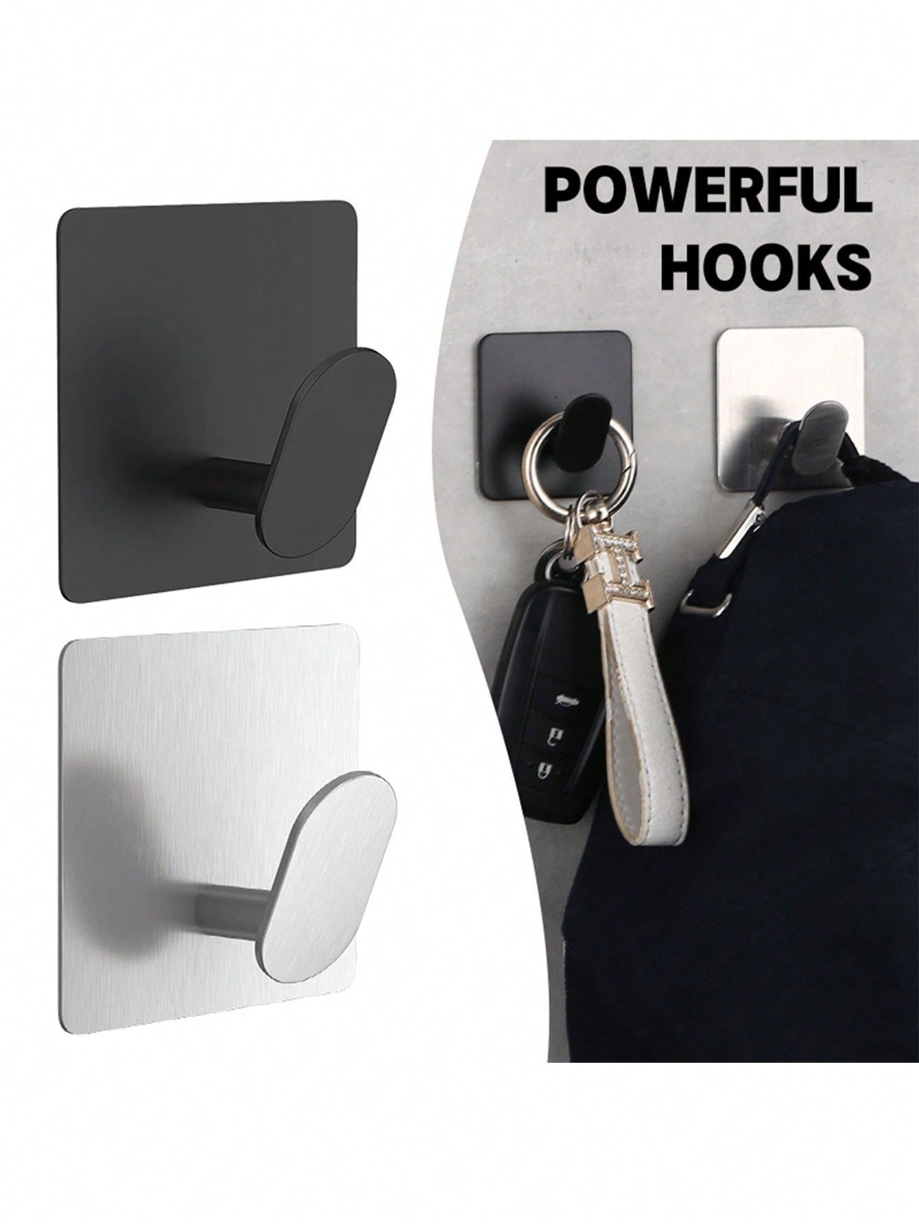 2pcs Adhesive Towel Hooks/Bath - Home Bathroom Towels incelemesi ve fiyatı