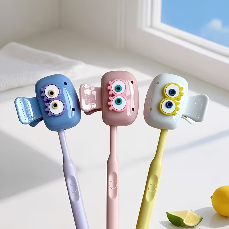 3 pieces of cute eye-shaped to - Toothbrush Holder Set incelemesi ve fiyatı