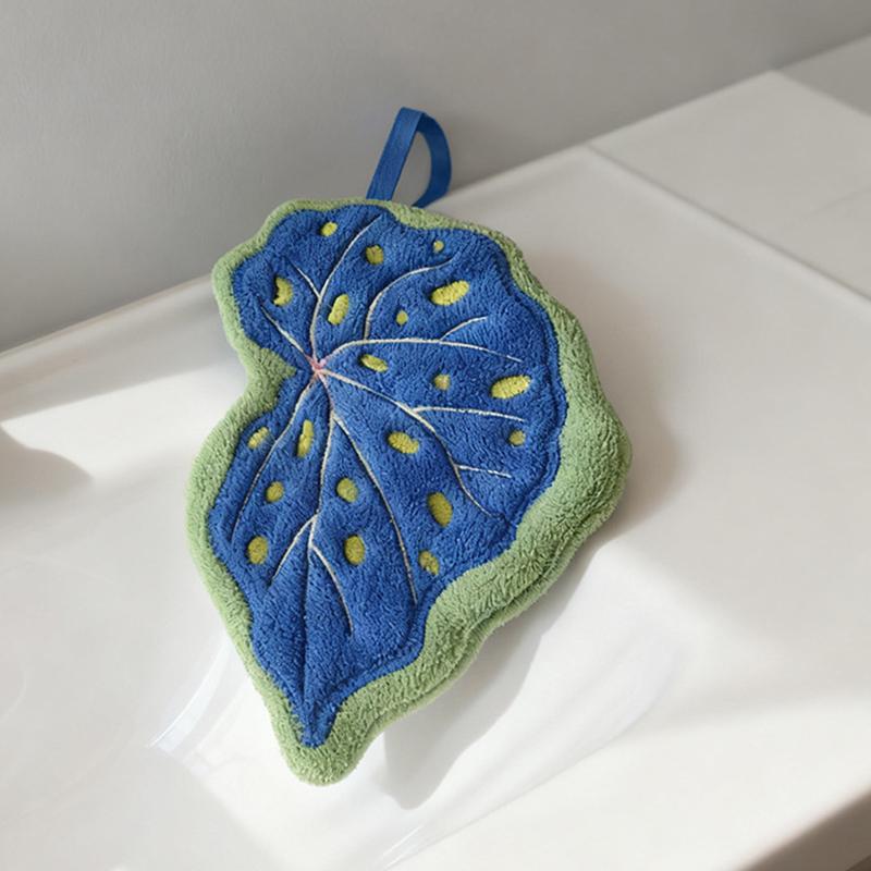 ●Leaf Hand Towel Soft Absorben - Home Bathroom Towels incelemesi ve fiyatı