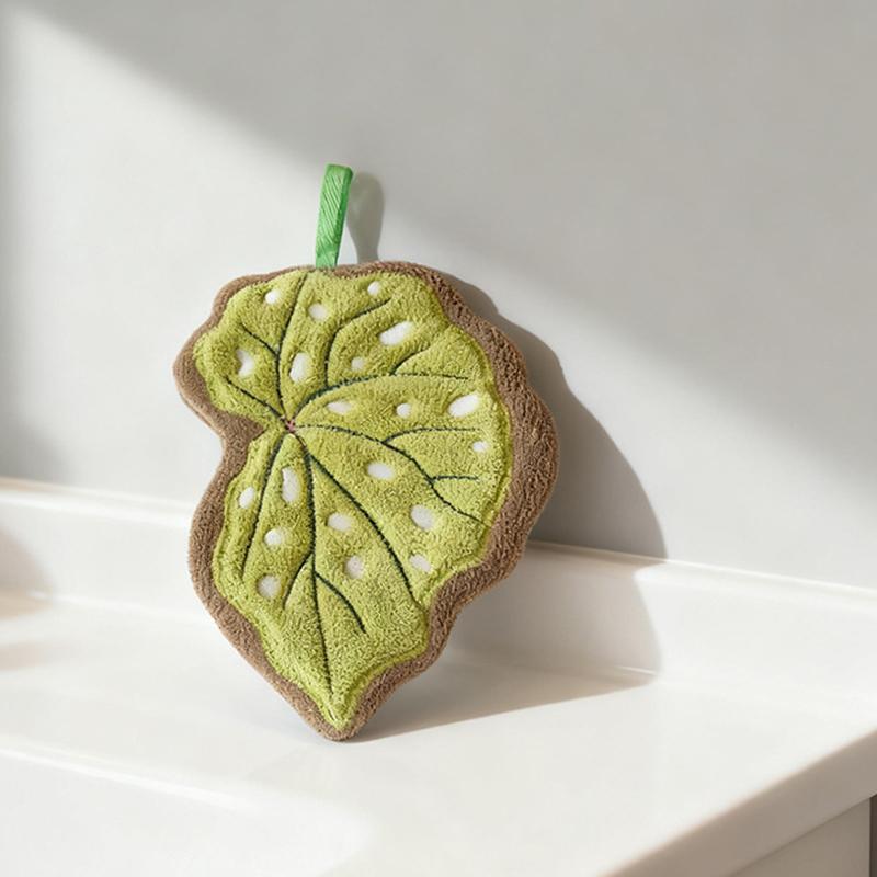 ●Leaf Hand Towel Soft Absorben - Home Bathroom Towels incelemesi ve fiyatı