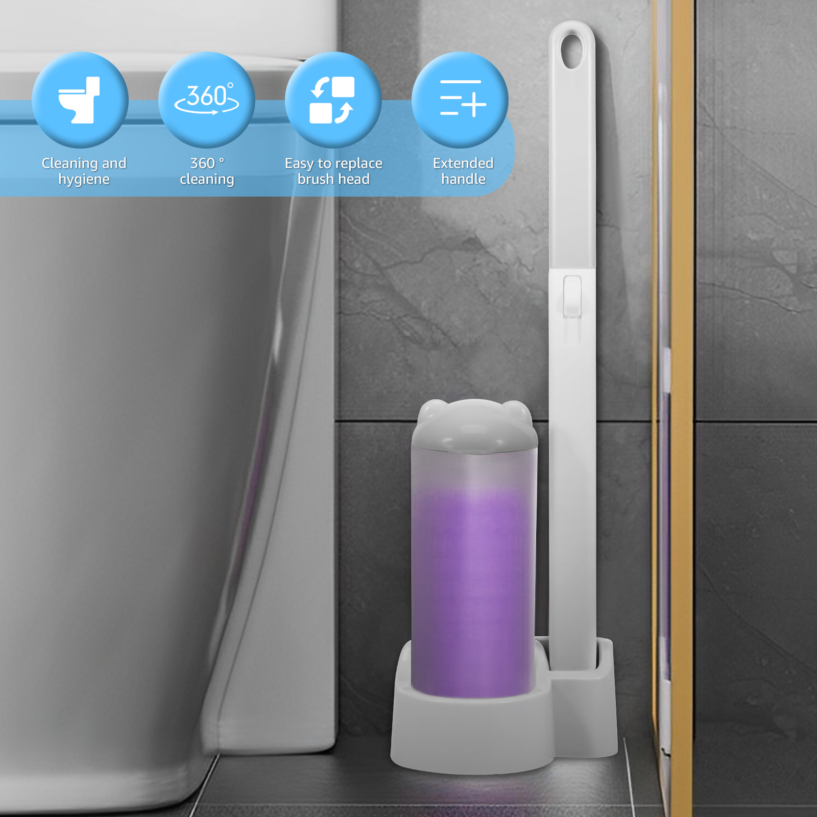 Toilet Brush Cleaning Kit with - Home Bathroom Cleaning Kit incelemesi ve fiyatı