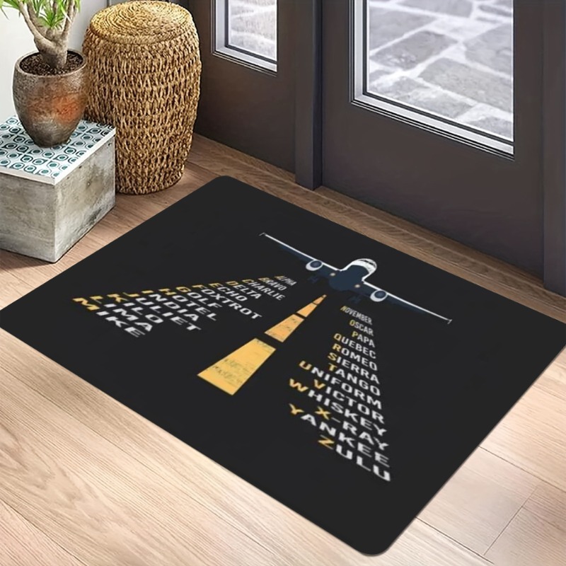 Aviation Theme Carpet Mat - Ai - Home Bathroom Door Signs incelemesi ve fiyatı