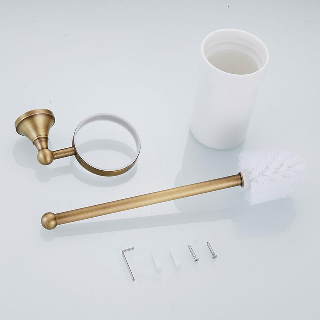 Antique Brass Holder+ Cup + Wh - Home Bathroom Cleaning Kit incelemesi ve fiyatı