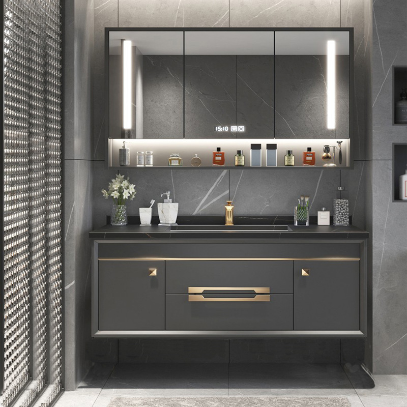 Black Sink Luxury Bathroom Cab - Home Bathroom Vanity Combo incelemesi ve fiyatı