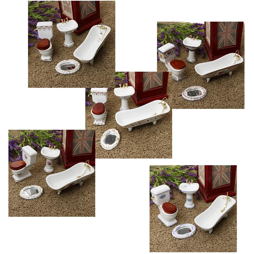 Ceramic Dollhouse Bathroom Set - Home Bathroom Scales incelemesi ve fiyatı