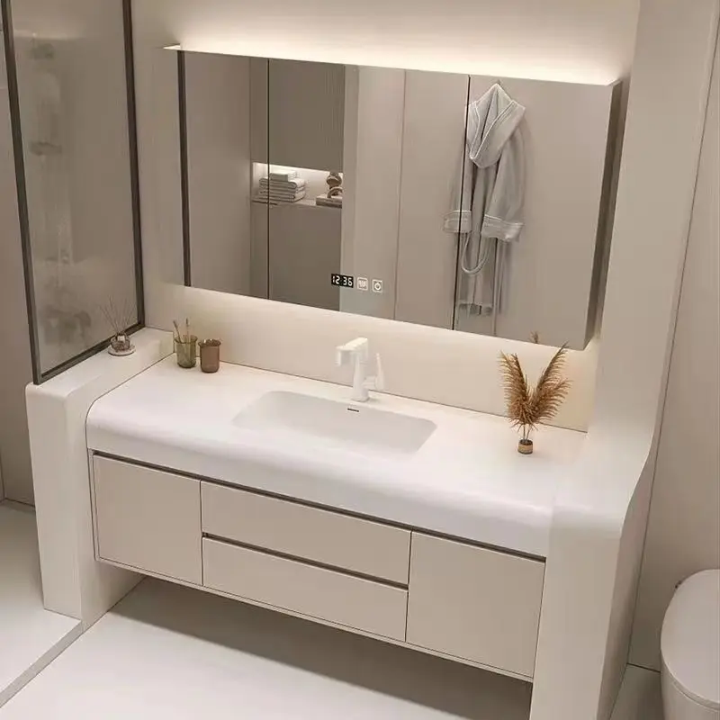 Light Luxury Bathroom Cabinet  - Home Bathroom Vanity Combo incelemesi ve fiyatı