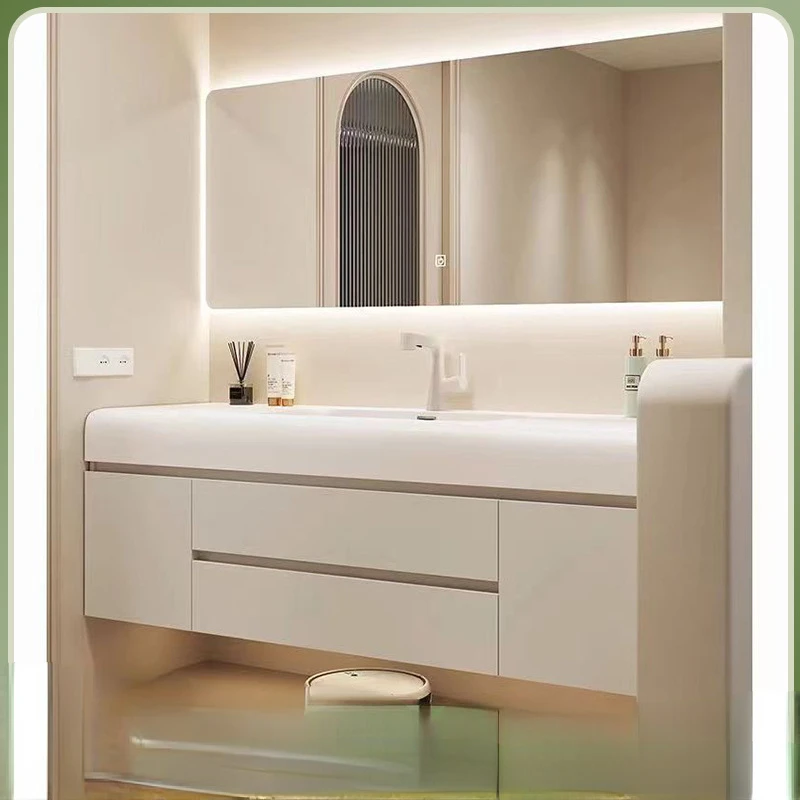 Light Luxury Bathroom Cabinet  - Home Bathroom Vanity Combo incelemesi ve fiyatı