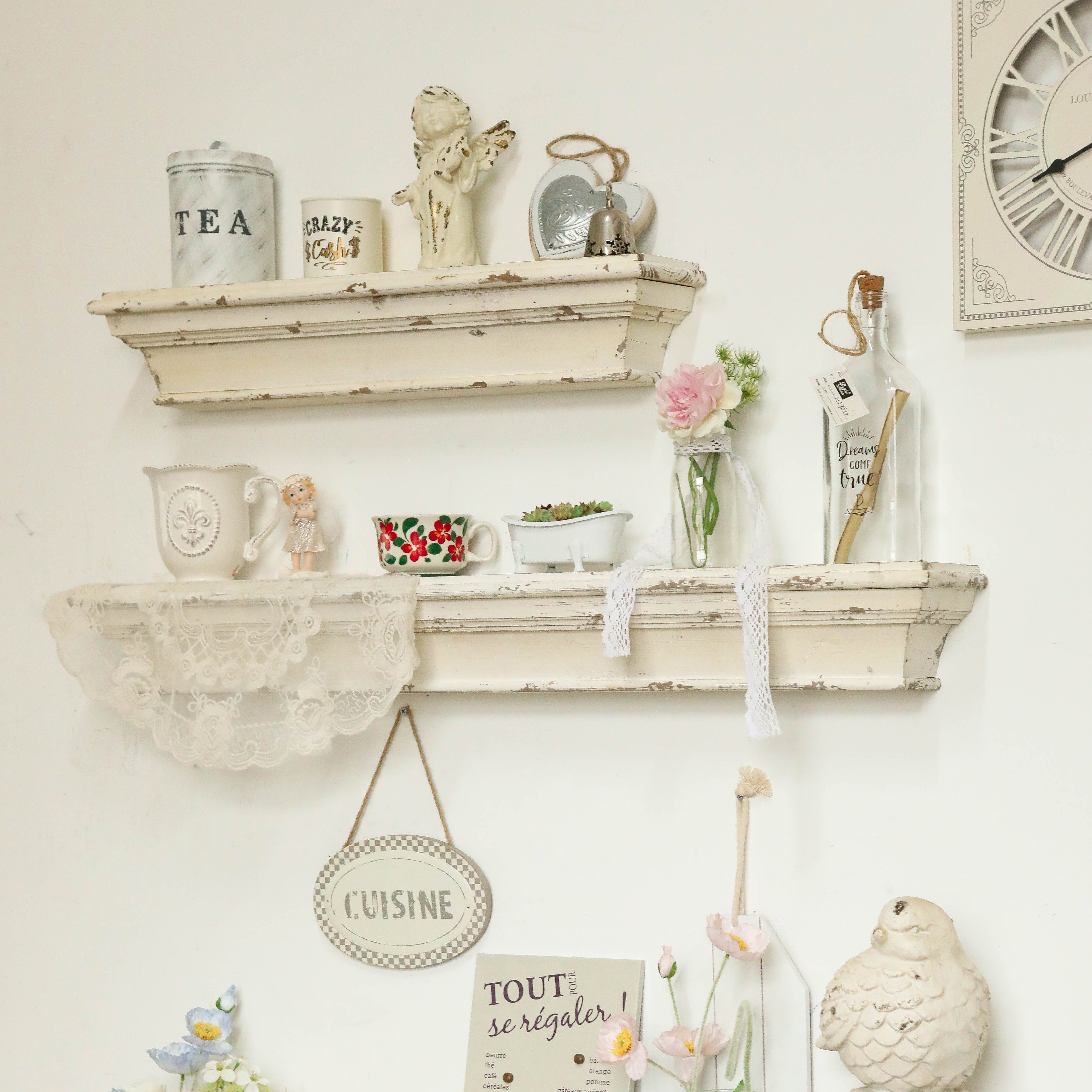 Set of two-layer boards, retro - Home Goods Bathroom Sets incelemesi ve fiyatı