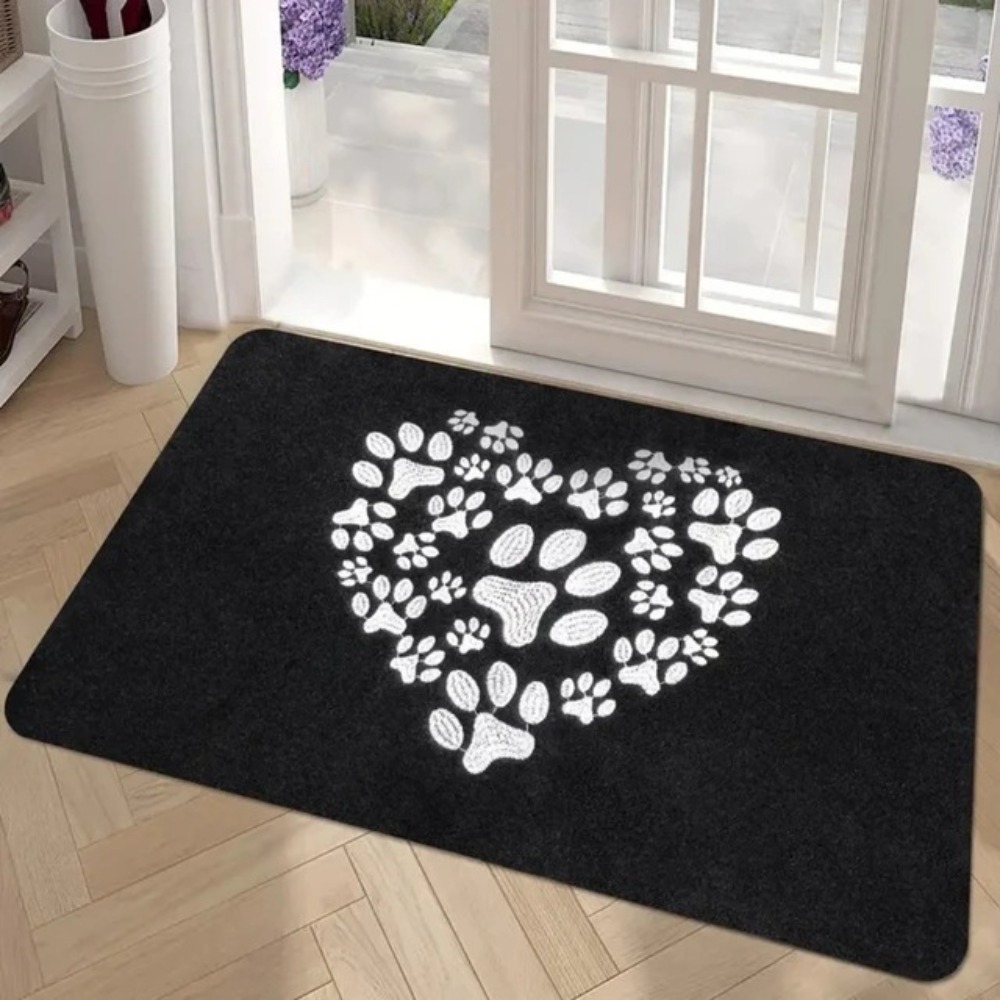 Vintage Dog Paw Print Rectangl - Home Bathroom Door Signs incelemesi ve fiyatı