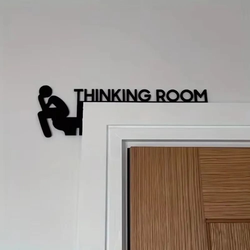 Thinking Room Toilet Door Corn - Home Bathroom Door Signs incelemesi ve fiyatı