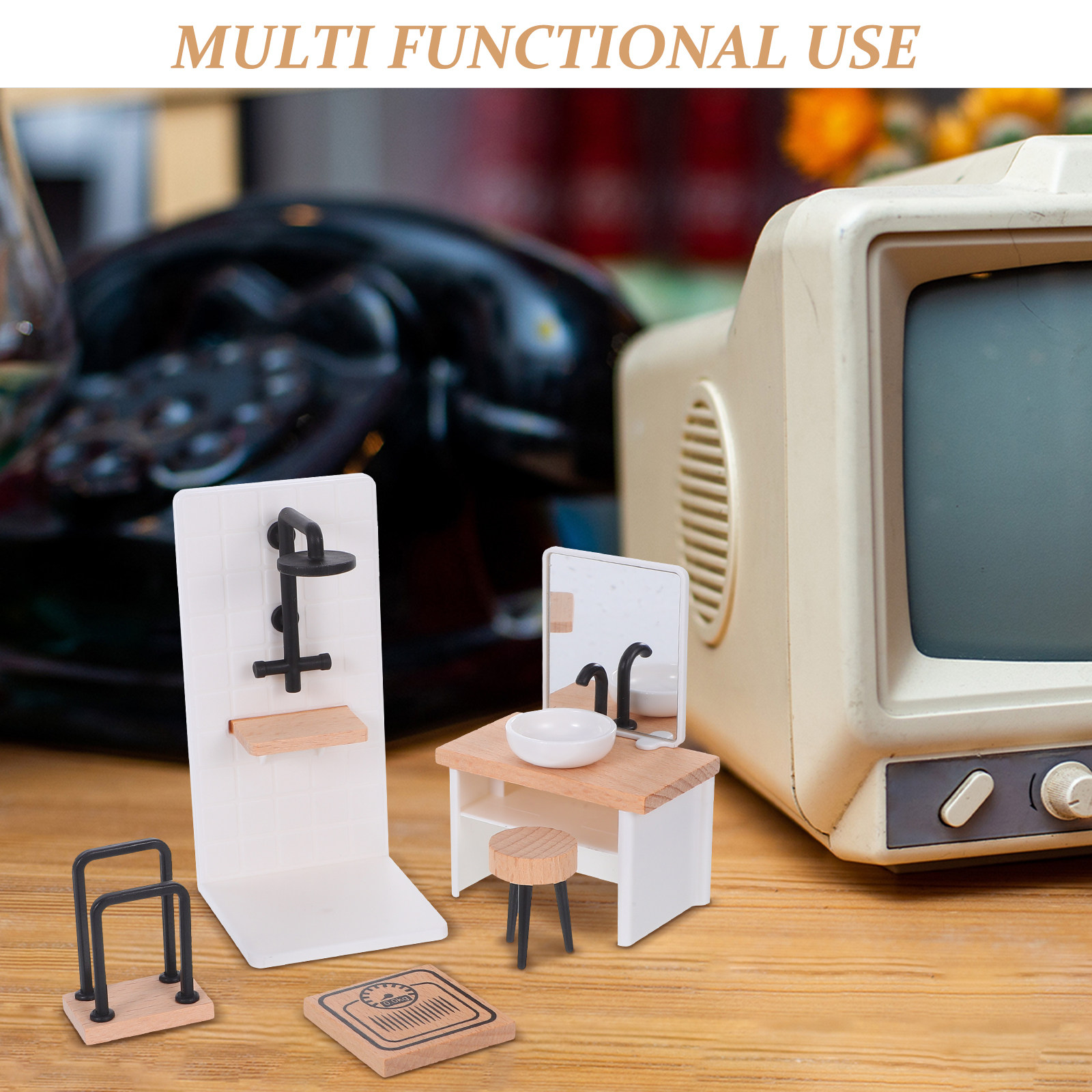 1Set Dollhouse Bathroom Decor: - Home Bathroom Scales incelemesi ve fiyatı