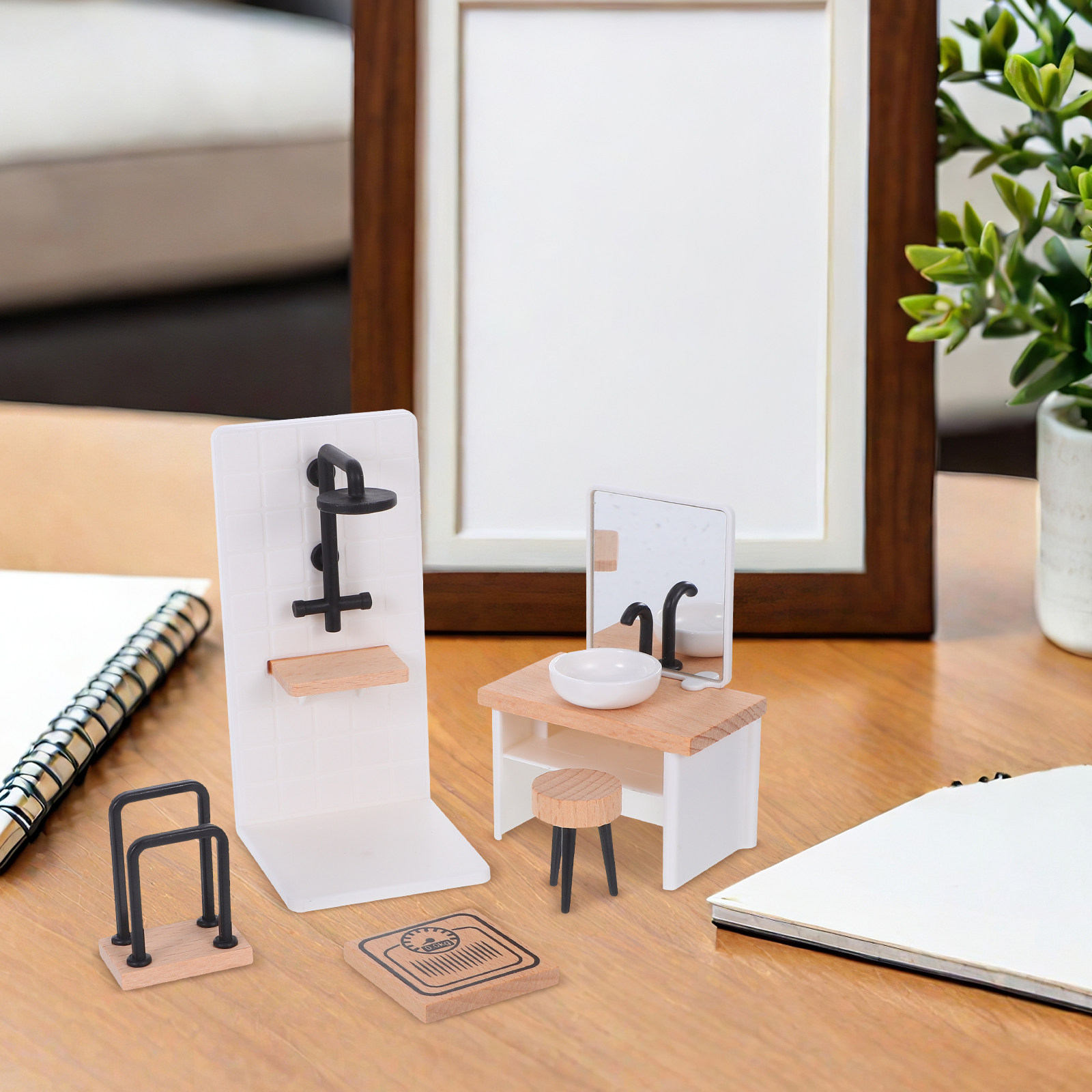 1Set Dollhouse Bathroom Decor: - Home Bathroom Scales incelemesi ve fiyatı