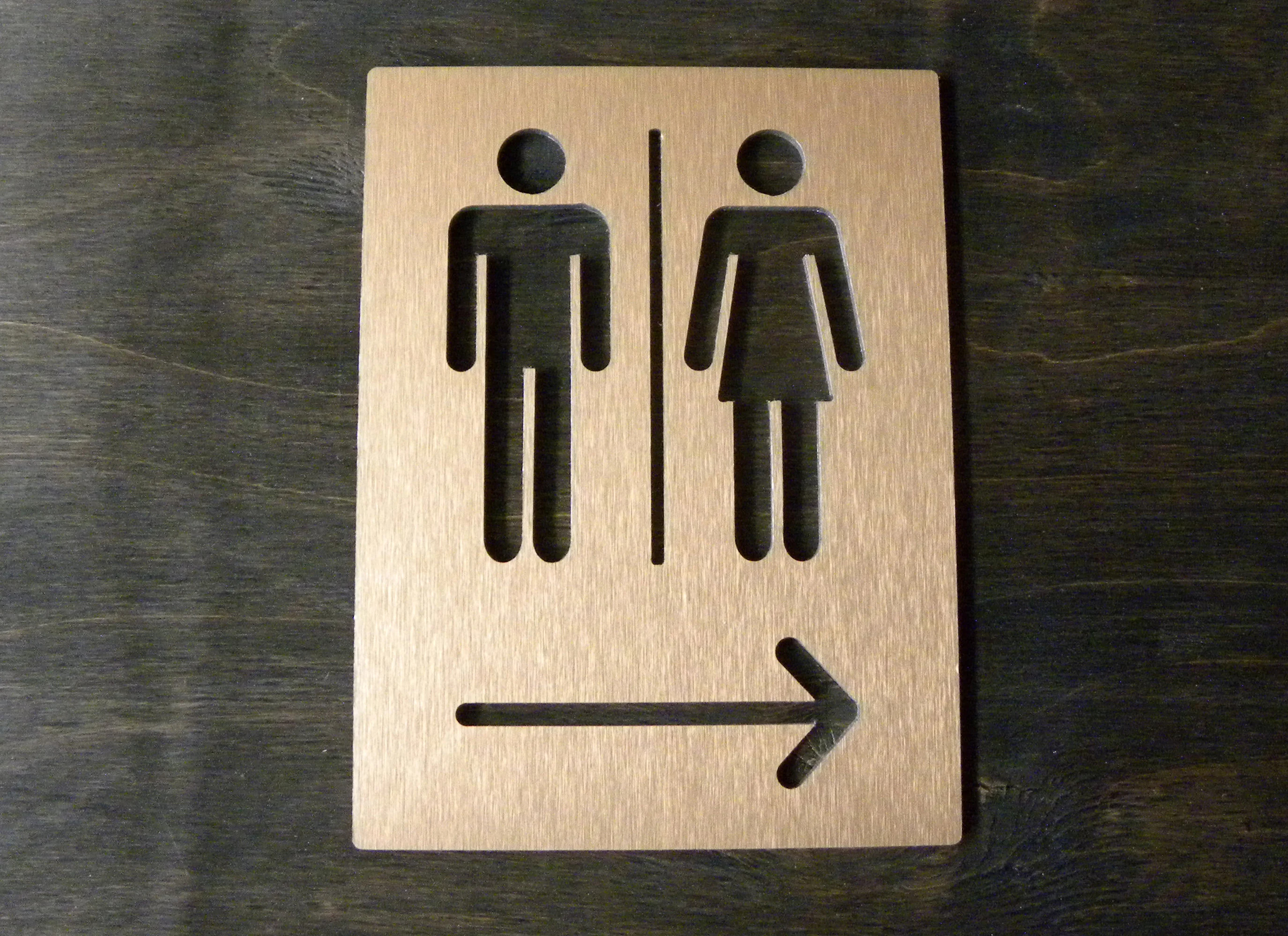 Aluminum Alloy Metal Black Gol - Home Bathroom Door Signs incelemesi ve fiyatı