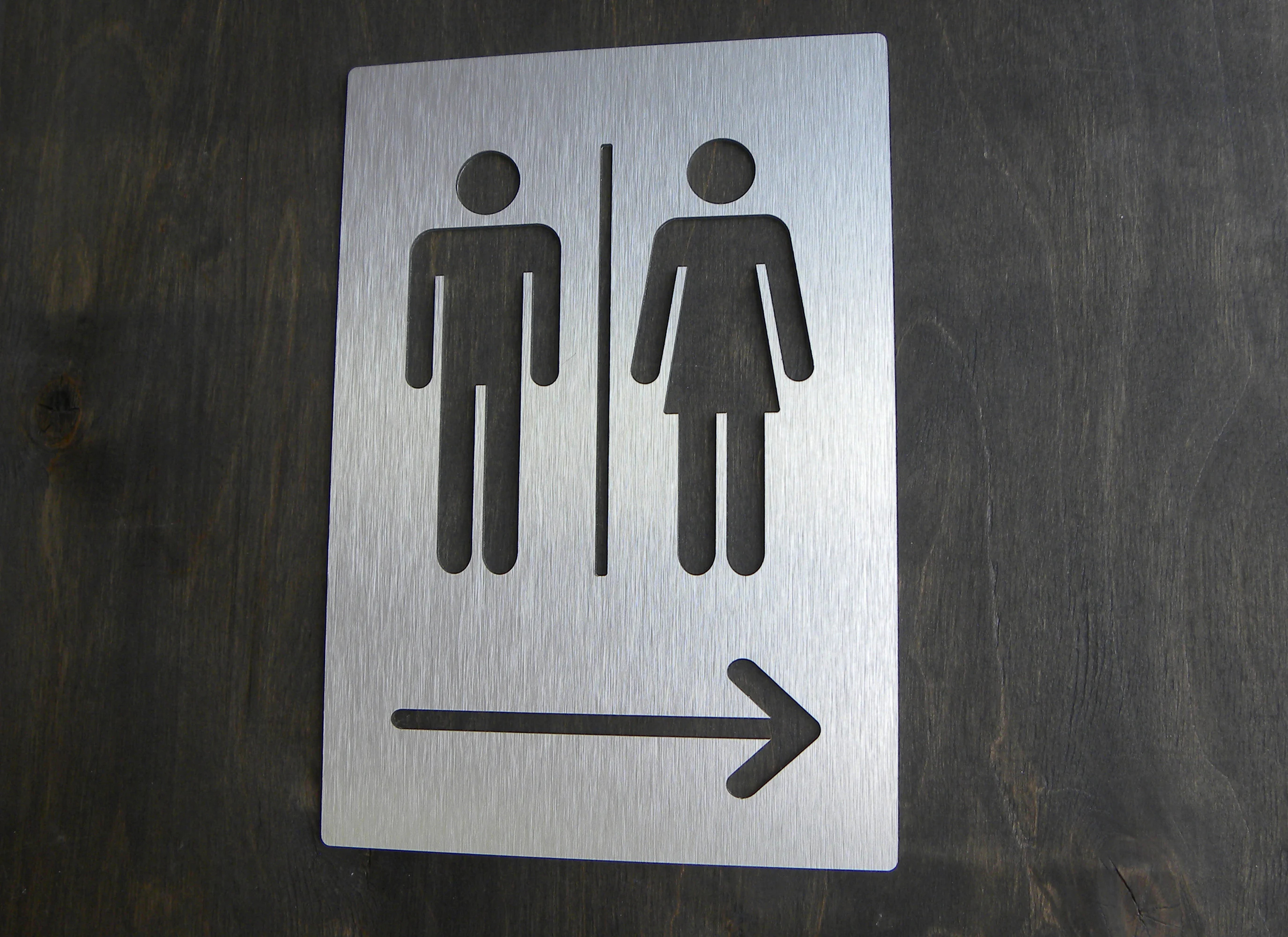Aluminum Alloy Metal Black Gol - Home Bathroom Door Signs incelemesi ve fiyatı
