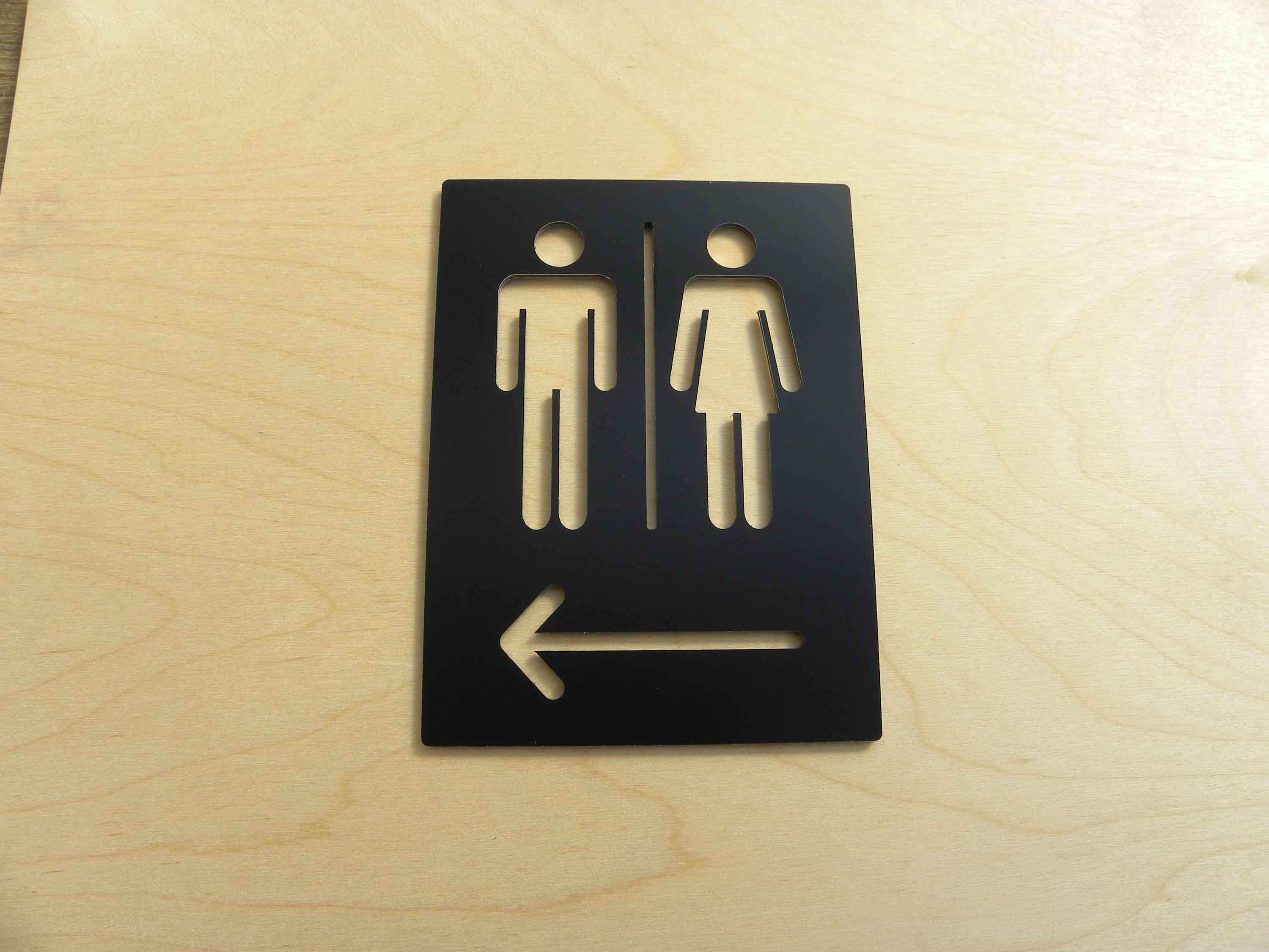 Aluminum Alloy Metal Black Gol - Home Bathroom Door Signs incelemesi ve fiyatı