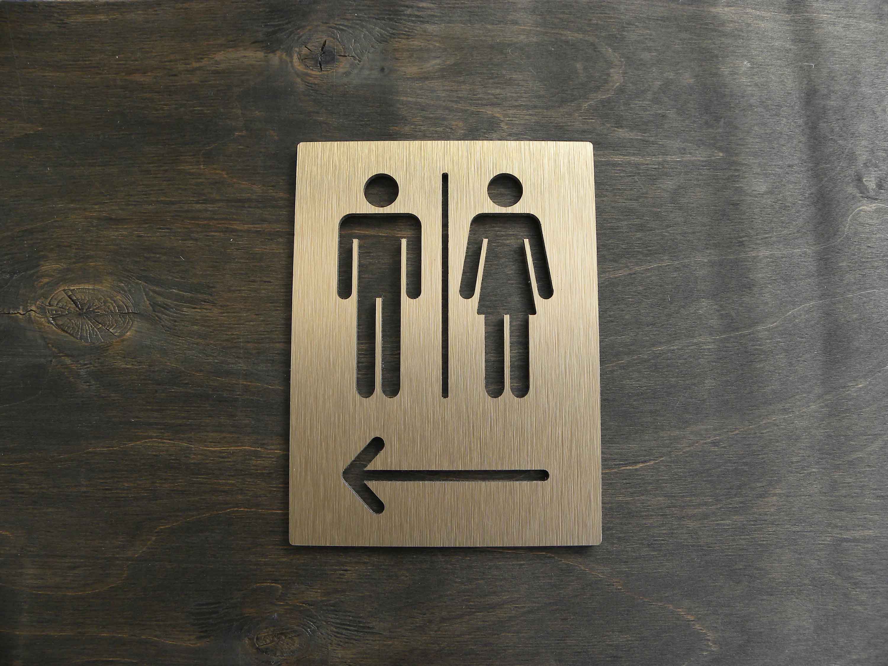 Aluminum Alloy Metal Black Gol - Home Bathroom Door Signs incelemesi ve fiyatı