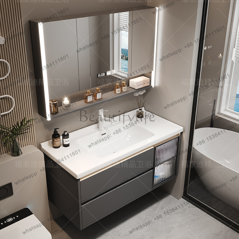 X4  Modern Luxury Bathroom Cab - Home Bathroom Vanity Combo incelemesi ve fiyatı