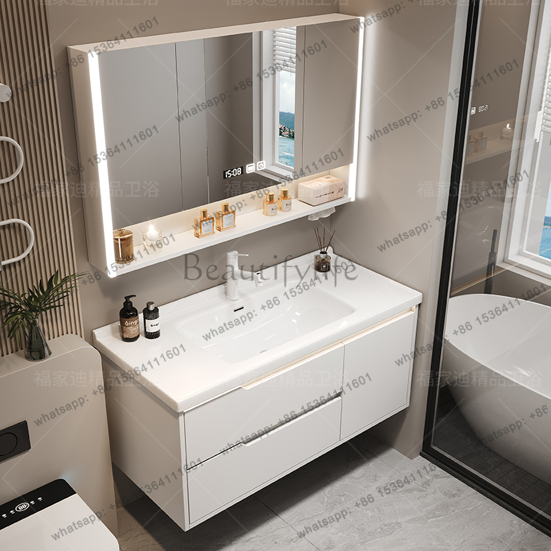 X4  Modern Luxury Bathroom Cab - Home Bathroom Vanity Combo incelemesi ve fiyatı