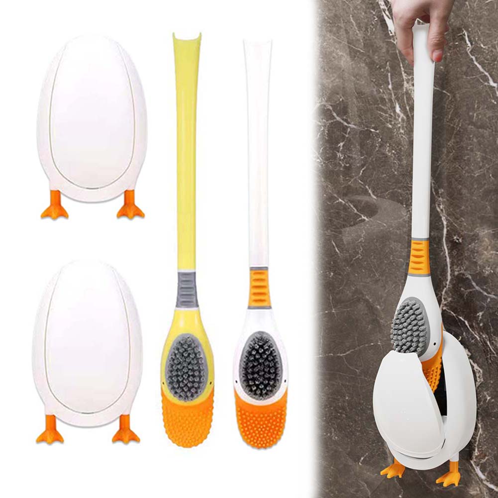 1PC Silicone Toilet Brush With - Home Bathroom Cleaning Kit incelemesi ve fiyatı