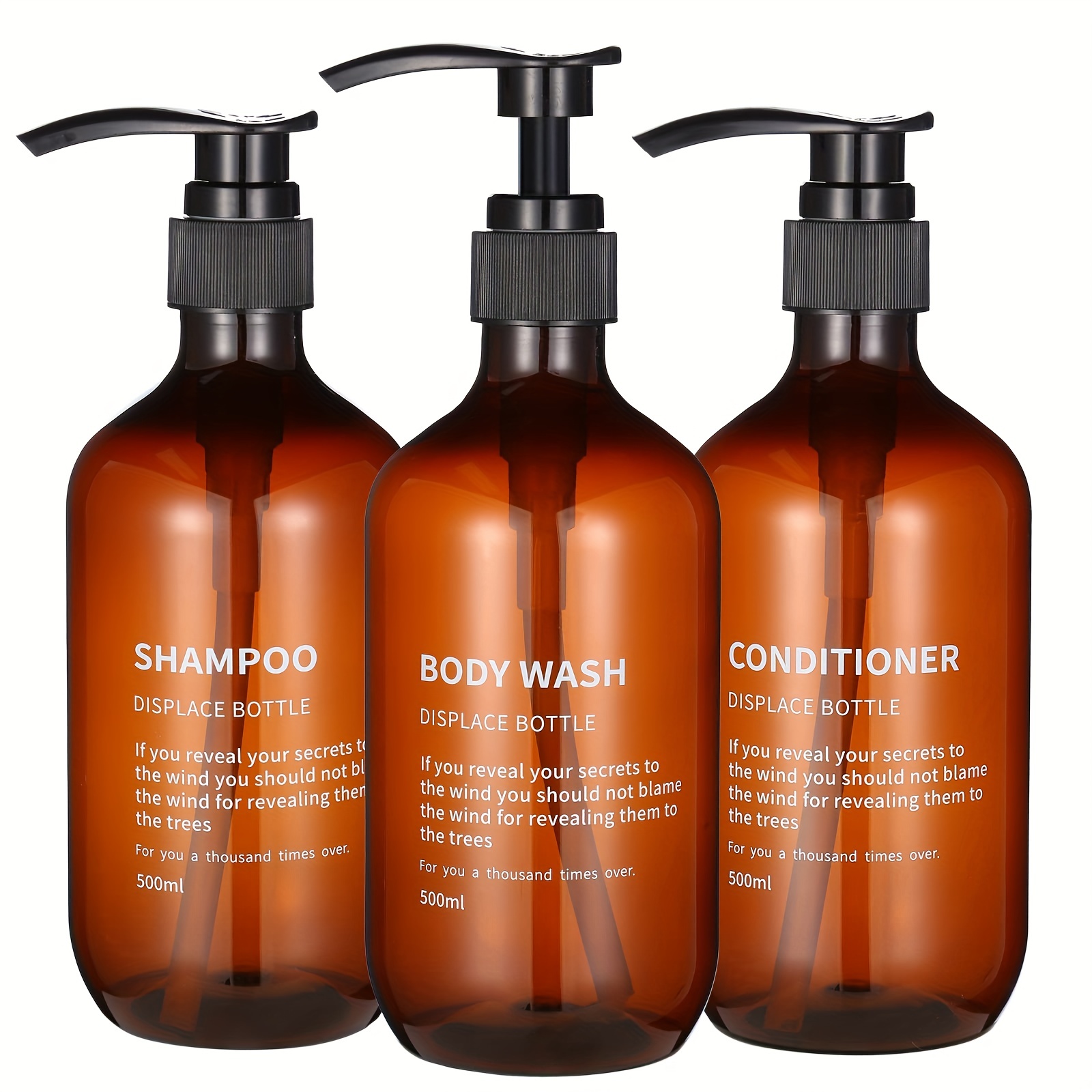 3pcs Waterproof Shampoo Condit - Soap Dispenser Pump incelemesi ve fiyatı