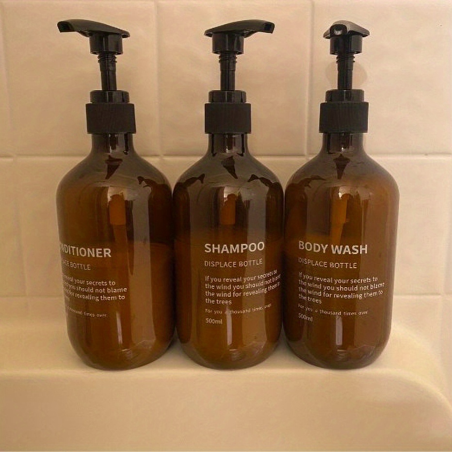 3pcs Waterproof Shampoo Condit - Soap Dispenser Pump incelemesi ve fiyatı