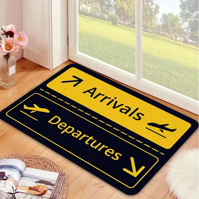 Airport Sign Doormat Funny Ent - Home Bathroom Door Signs incelemesi ve fiyatı