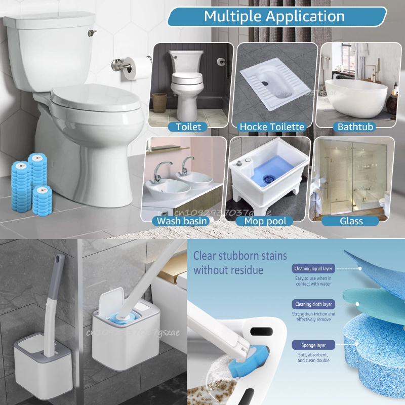 Disposable Toilet Brush Replac - Home Bathroom Cleaning Kit incelemesi ve fiyatı