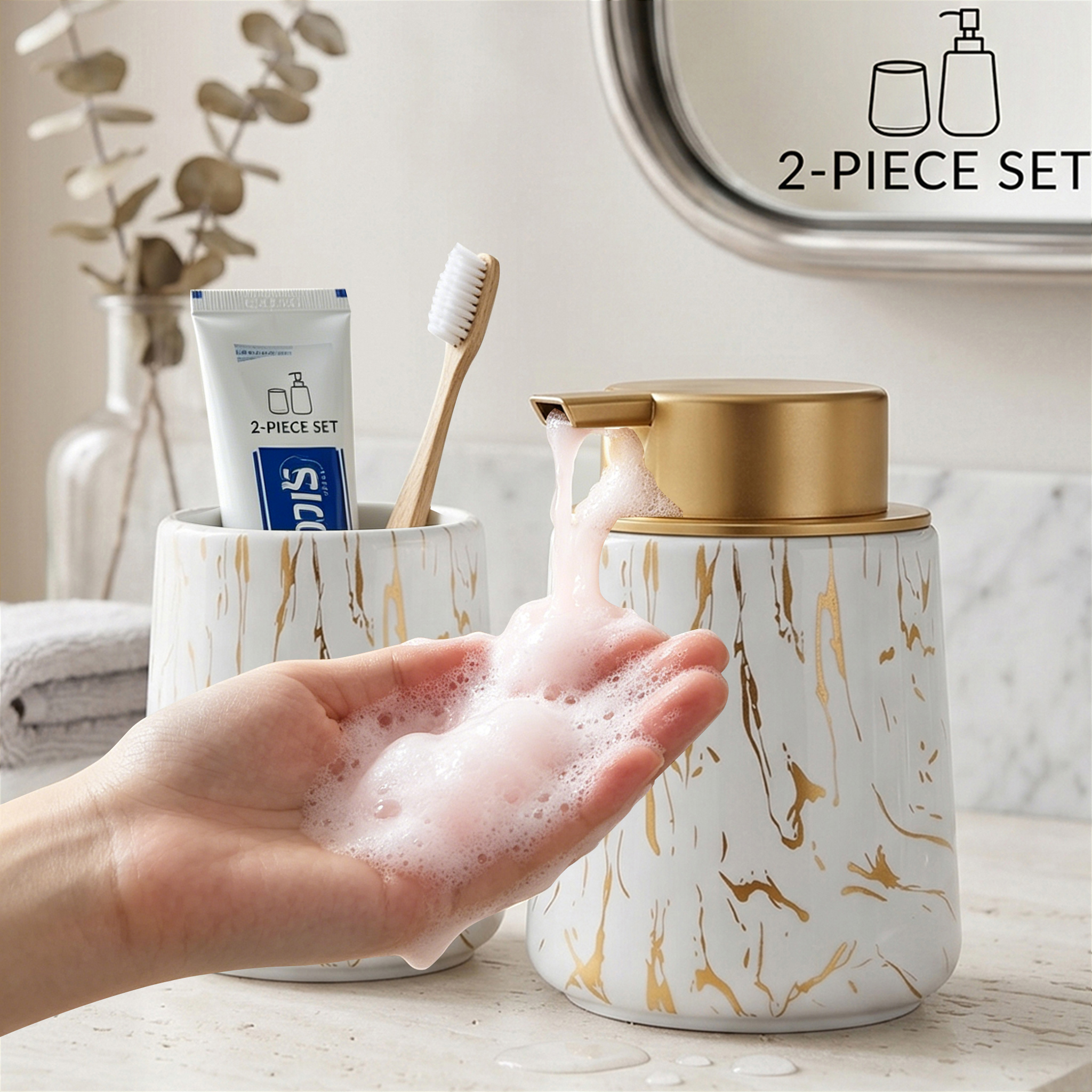 Bathroom Accessories Set - Foa - Soap Dispenser Pump incelemesi ve fiyatı