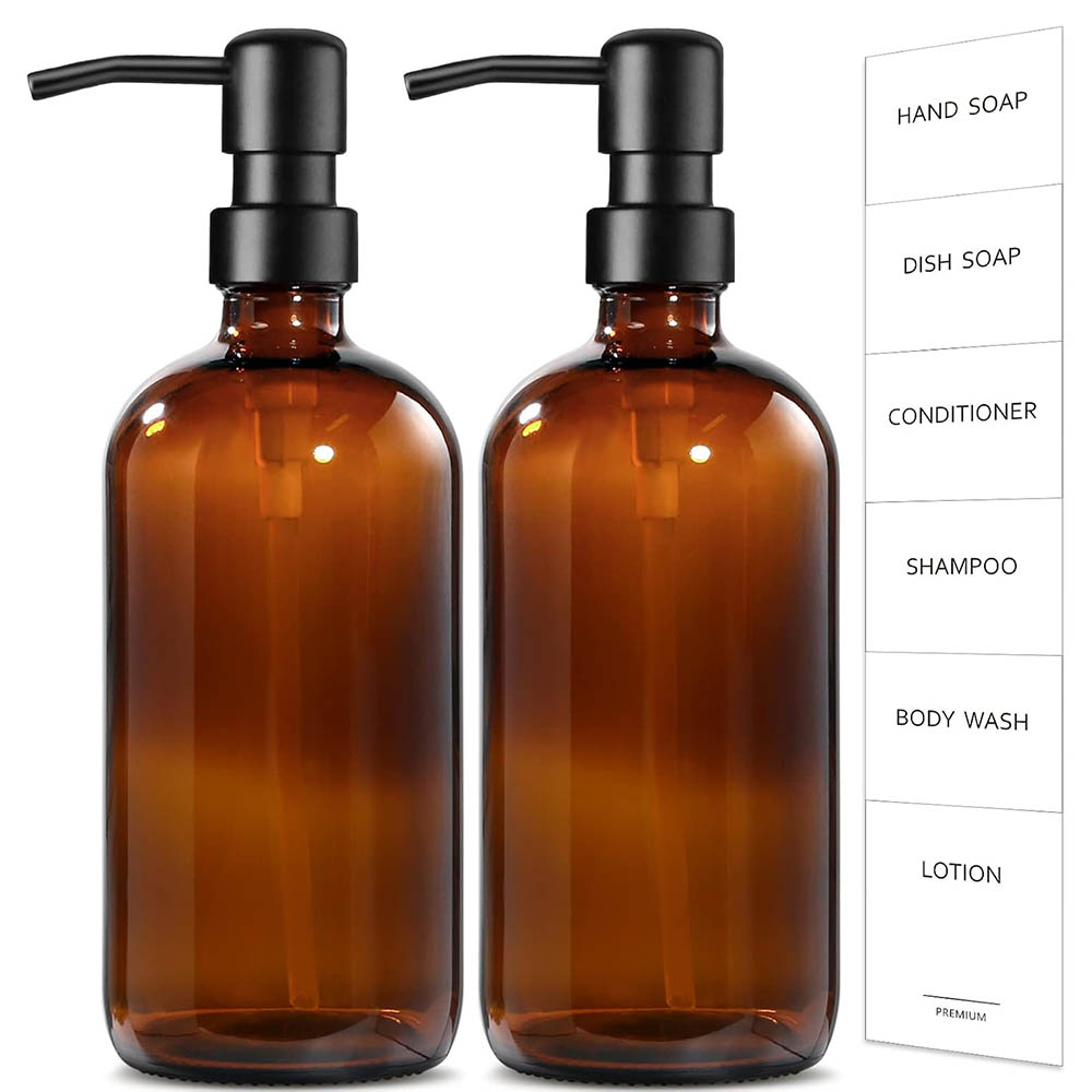 Amber Glass Soap Dispenser, 2  - Soap Dispenser Pump incelemesi ve fiyatı
