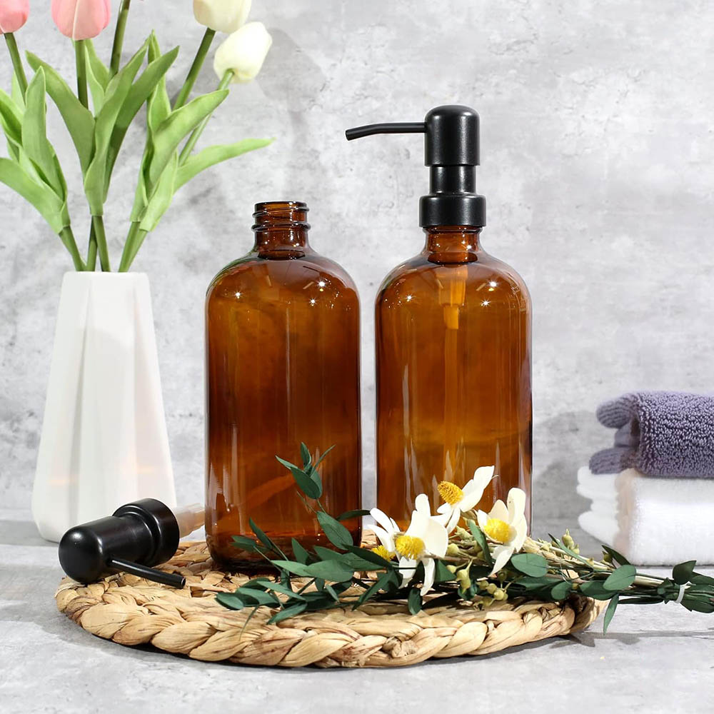 Amber Glass Soap Dispenser, 2  - Soap Dispenser Pump incelemesi ve fiyatı