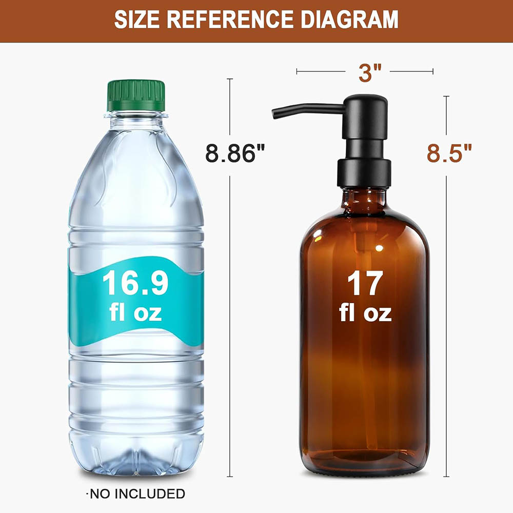 Amber Glass Soap Dispenser, 2  - Soap Dispenser Pump incelemesi ve fiyatı