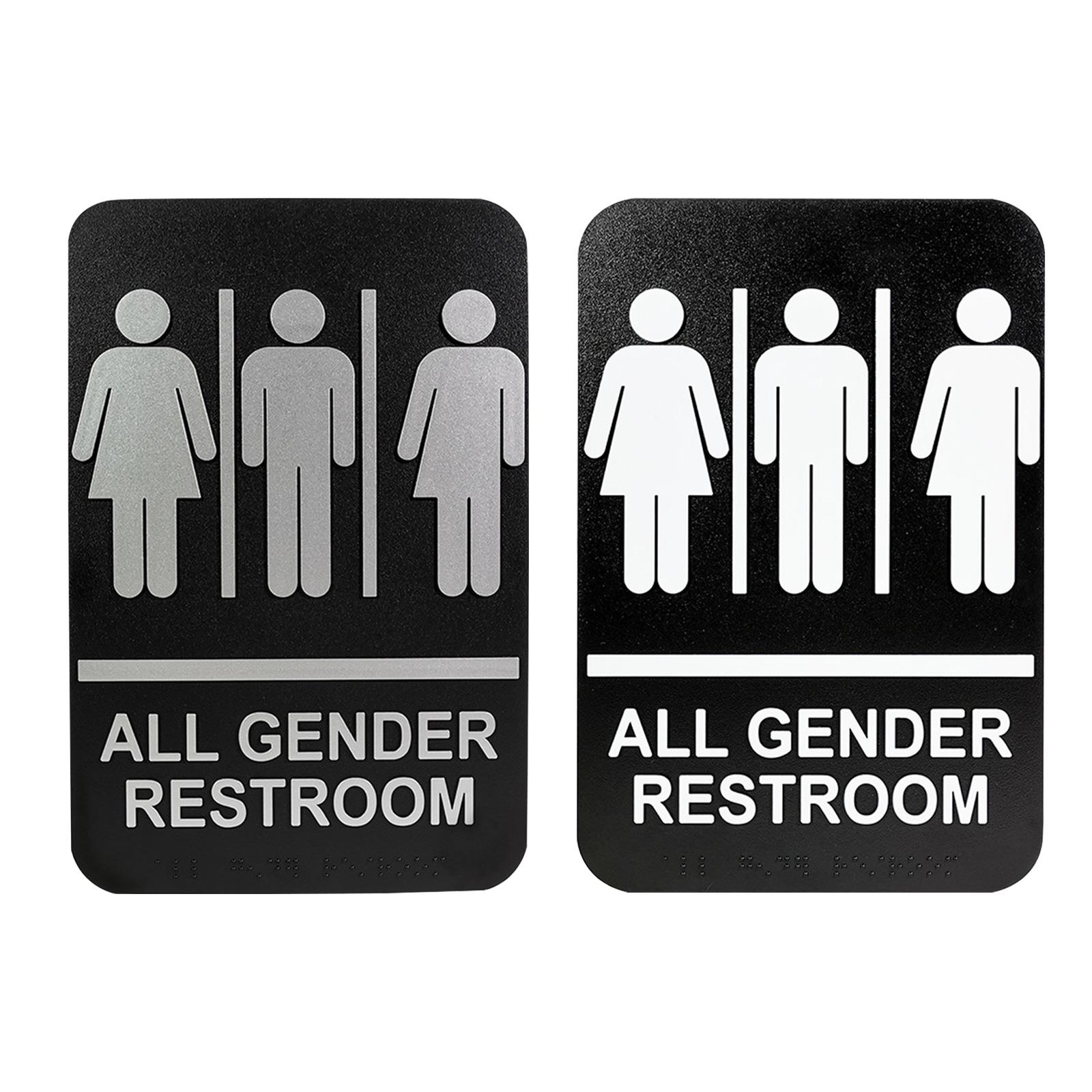 All Gender Restroom Sign Gende - Home Bathroom Door Signs incelemesi ve fiyatı