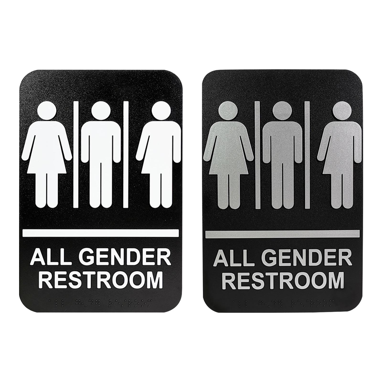 All Gender Restroom Sign Gende - Home Bathroom Door Signs incelemesi ve fiyatı