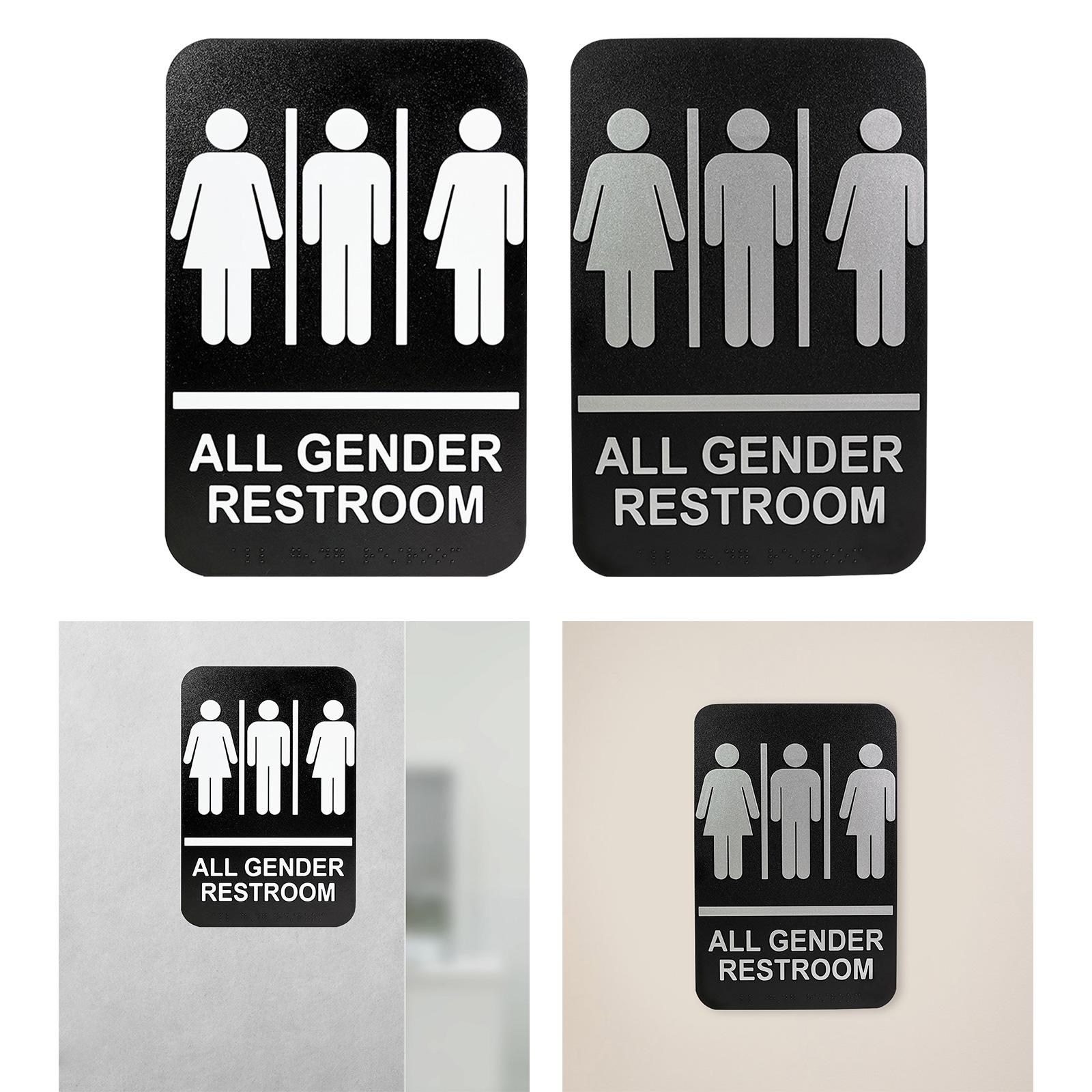 All Gender Restroom Sign Gende - Home Bathroom Door Signs incelemesi ve fiyatı